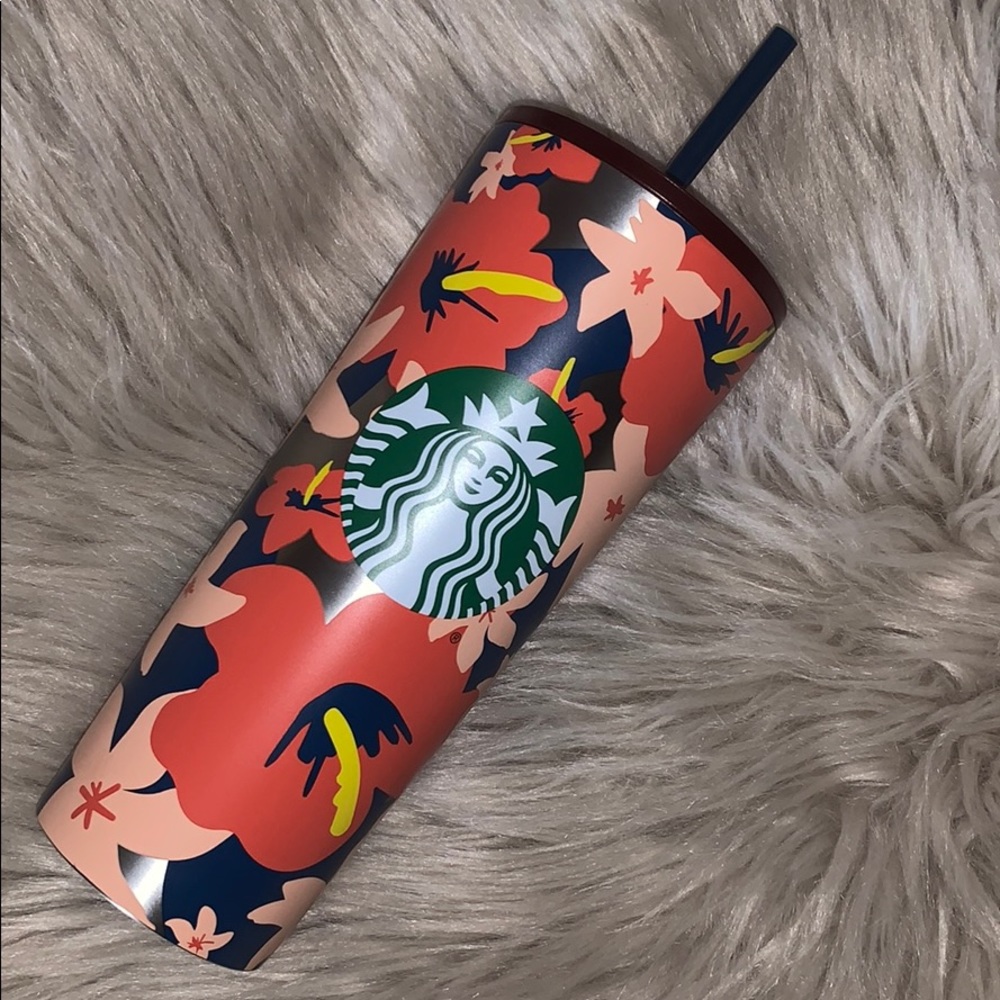 Floral Starbucks Tumbler